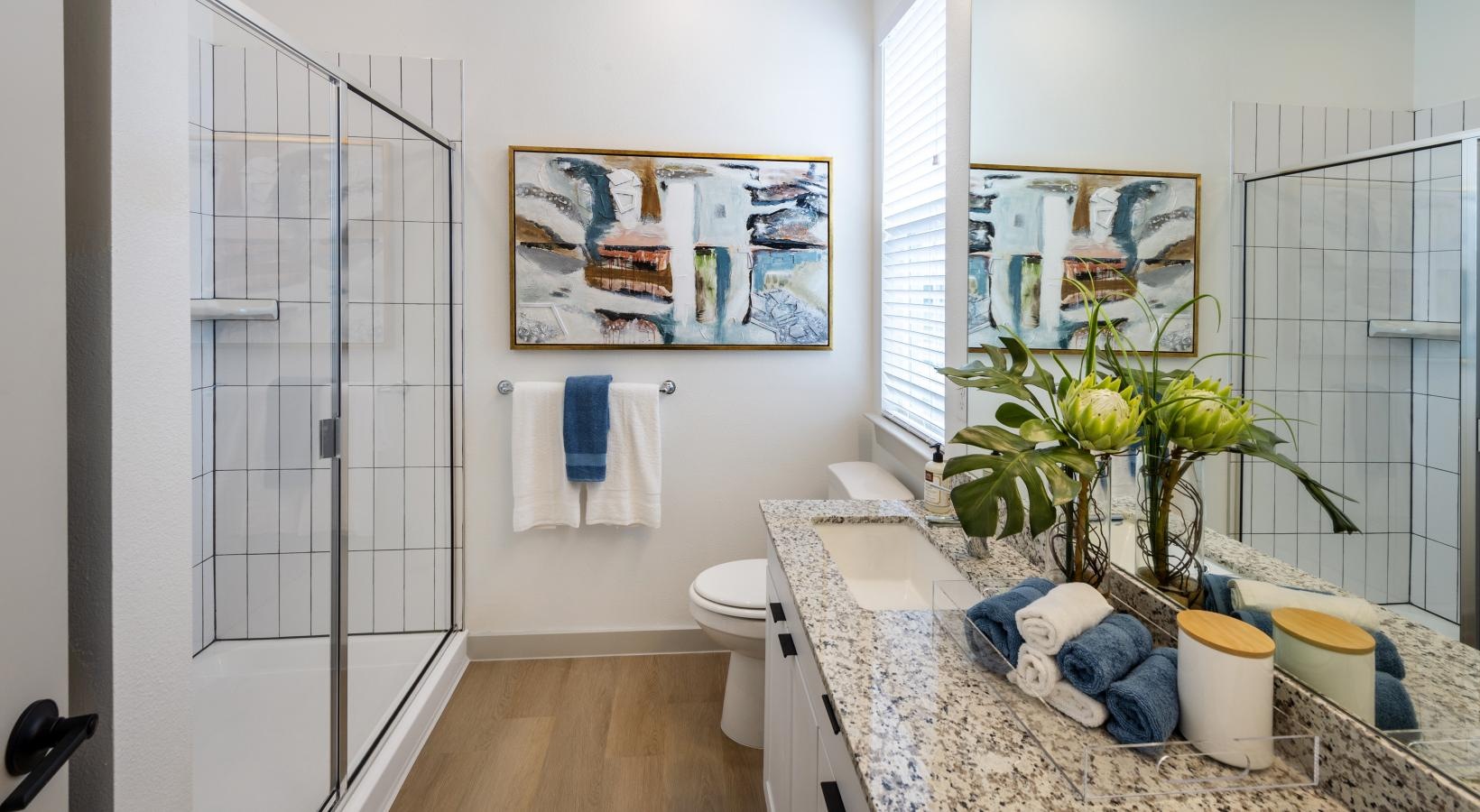 The essence of exceptional living a bathroom with a glass shower